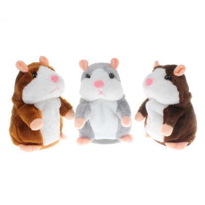 Talking Hamster Plush Toy - Voice Repeating Interactive Stuffed Animal for Kids