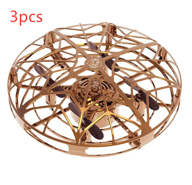 UFO Mini Drone - Infrared Sensing Flying Helicopter with Hand Control & USB Charging