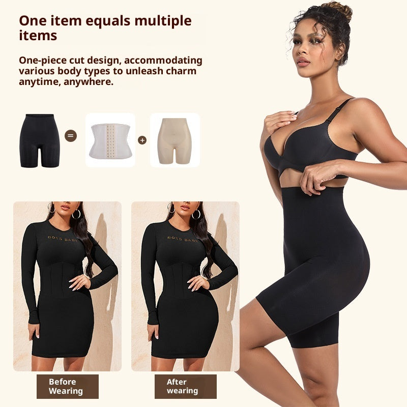 Seamless Butt-Lifting High-Waist Shaping Leggings - Nylon Tummy Control Pants