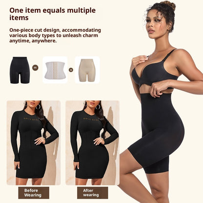 Seamless Butt-Lifting High-Waist Shaping Leggings - Nylon Tummy Control Pants