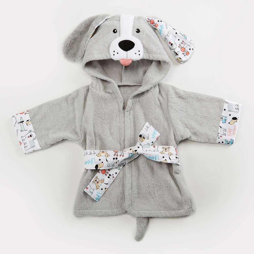 Cotton Baby Hooded Bathrobe - Cute Animal Design Bath Towel