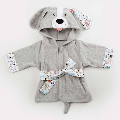 Cotton Baby Hooded Bathrobe - Cute Animal Design Bath Towel