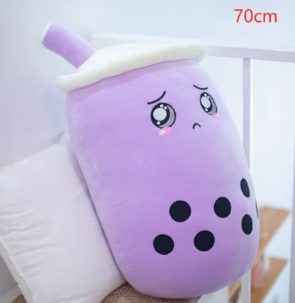 Plush Bubble Tea Pillow Cushion - Soft Stuffed Drink Toy