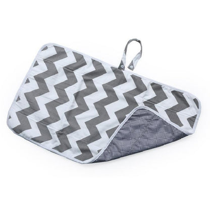 Portable Waterproof Diaper Changing Pad with Toy Links - Foldable Mat