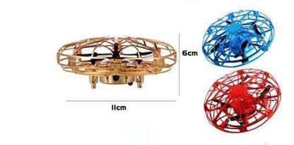 UFO Mini Drone - Infrared Sensing Flying Helicopter with Hand Control & USB Charging
