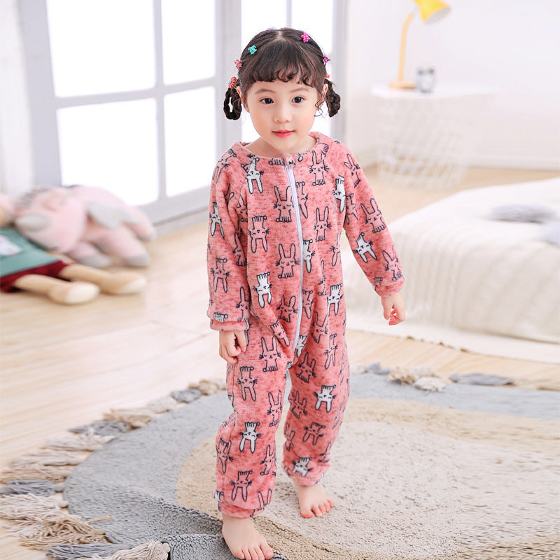 Infant Flannel Pajamas - Soft Autumn Winter Sleepwear for Babies