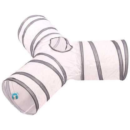 Foldable Pet Tunnel - Multi-Channel Cat Dog Tent for Indoor Play (2-5 Way)