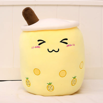 Plush Bubble Tea Pillow Cushion - Soft Stuffed Drink Toy