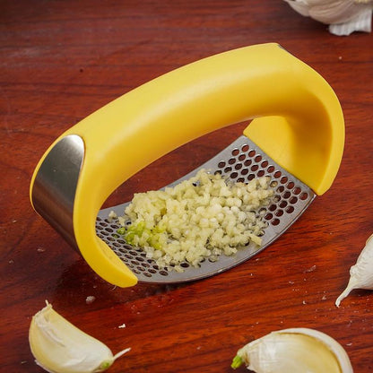 Stainless Steel Garlic Press - 304 Stainless Steel Manual Garlic Crusher