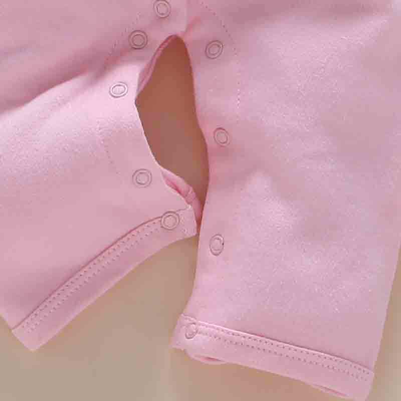 Cotton Baby Romper Jumpsuit - Newborn Bodysuit with Removable Cap