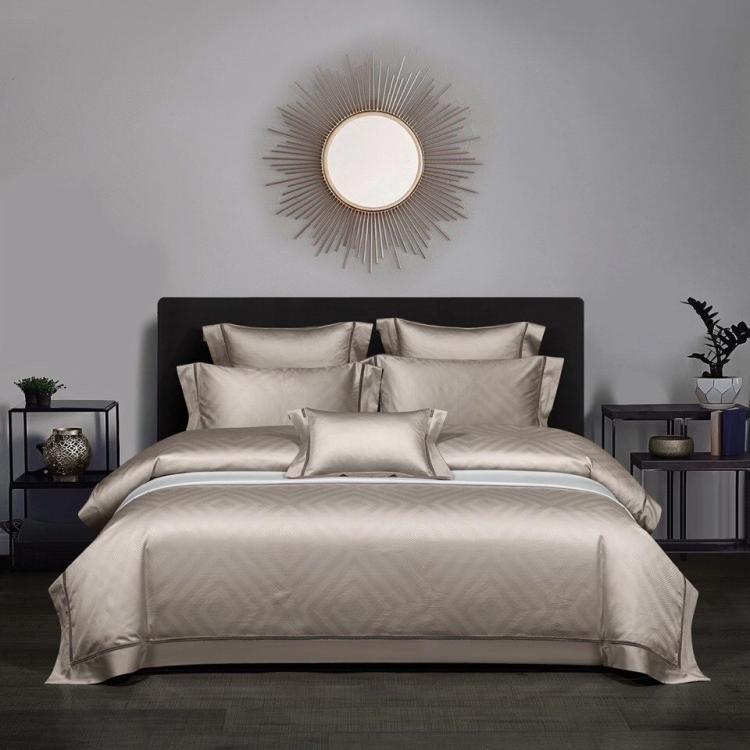 European Jacquard Satin Bedding Set - Four-Piece Pure Cotton Collection
