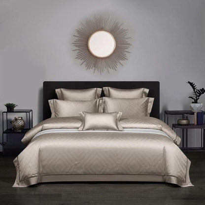 European Jacquard Satin Bedding Set - Four-Piece Pure Cotton Collection