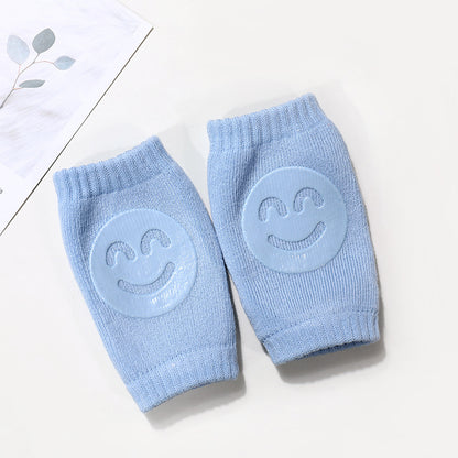 Baby Knee Pads - Cotton Terry Crawling Protectors with Non-Slip Design