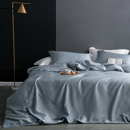 Tencel Duvet Cover Set - 80 Double-Sided Solid Color Bedding Collection