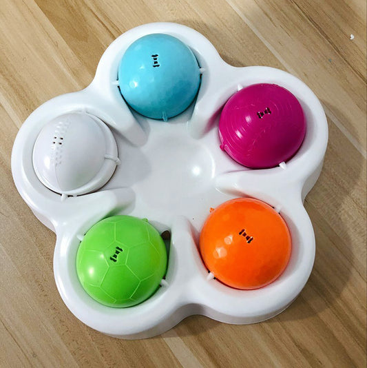 Pet IQ Slow Feeder Puzzle Toy - Interactive Food Finding Bowl for Dogs