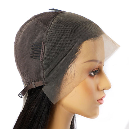 Real Human Hair Wig Lace Hair Set - 9A Quality Straight Hair European American Lace Front Wig