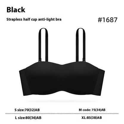 Women's Detachable Strapless Bra - Convertible Support Bra A/B Cup