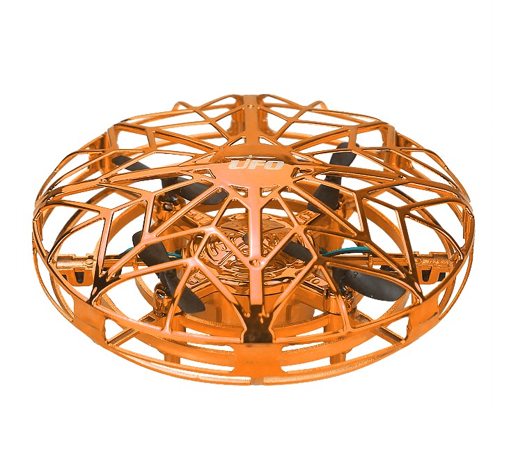 UFO Mini Drone - Infrared Sensing Flying Helicopter with Hand Control & USB Charging