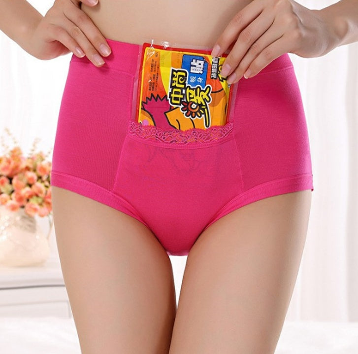 Women's High Waist Period Underwear - Bamboo Fiber Leak-Proof Brief