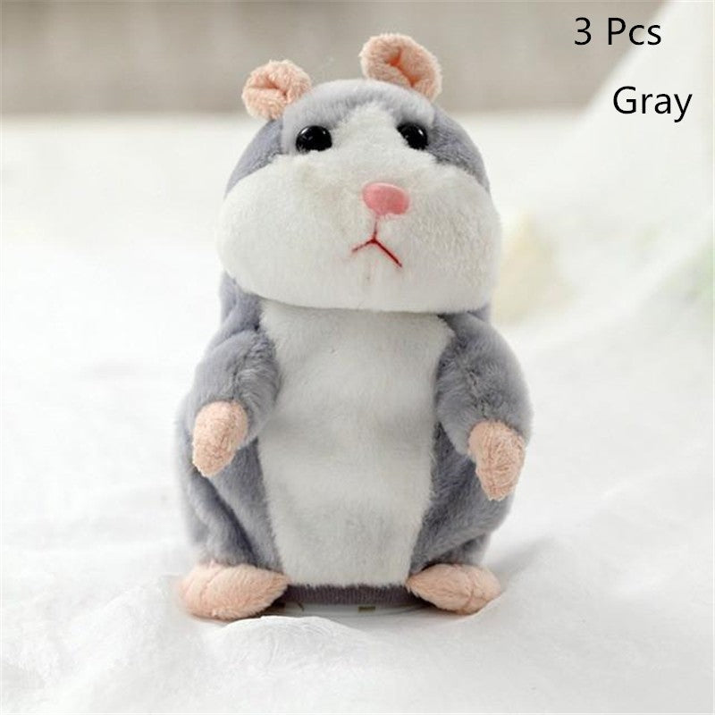 Talking Hamster Plush Toy - Voice Repeating Interactive Stuffed Animal for Kids