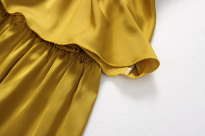 Silk Satin Cami Pajama Set - Two-Piece Sleepwear Shorts Set