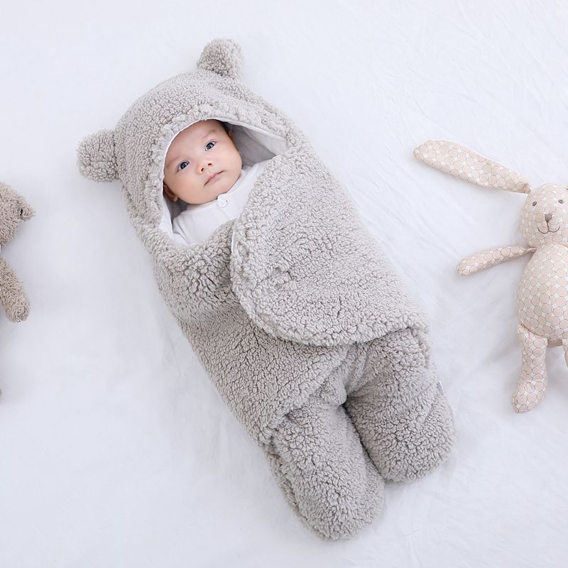Baby Sleeping Bag - Winter Swaddle Blanket for Newborns 0-9 Months