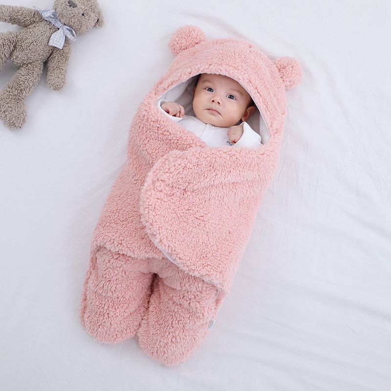 Baby Sleeping Bag - Winter Swaddle Blanket for Newborns 0-9 Months