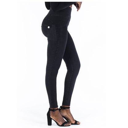 High Waist Peach Hip Leggings - Stretch Activewear Tights