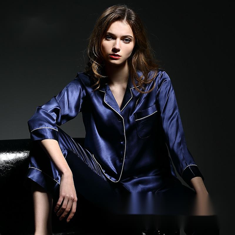 Premium Silk Pajamas Set for Women - Elegant Sleepwear Loungewear