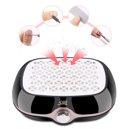 Professional Nail Dust Collector with Screw-On Filter - 40W Manicure Vacuum System