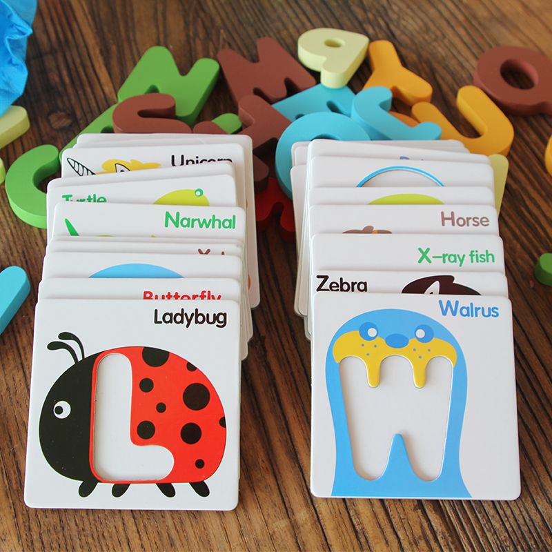 Wooden Alphabet Puzzle Toy for Toddlers – Early Learning Letter & Number Board