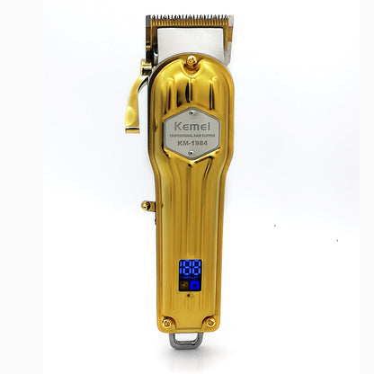Electric Hair Clipper - USB Rechargeable Metal Blade with LCD Display
