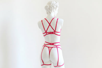 Women's Pearl Embellished Lingerie Set - Delicate T-Back Intimate Apparel