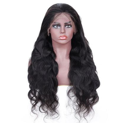 Body Wave Human Hair Lace Front Wig - 13x4 Hand-Woven Natural Texture