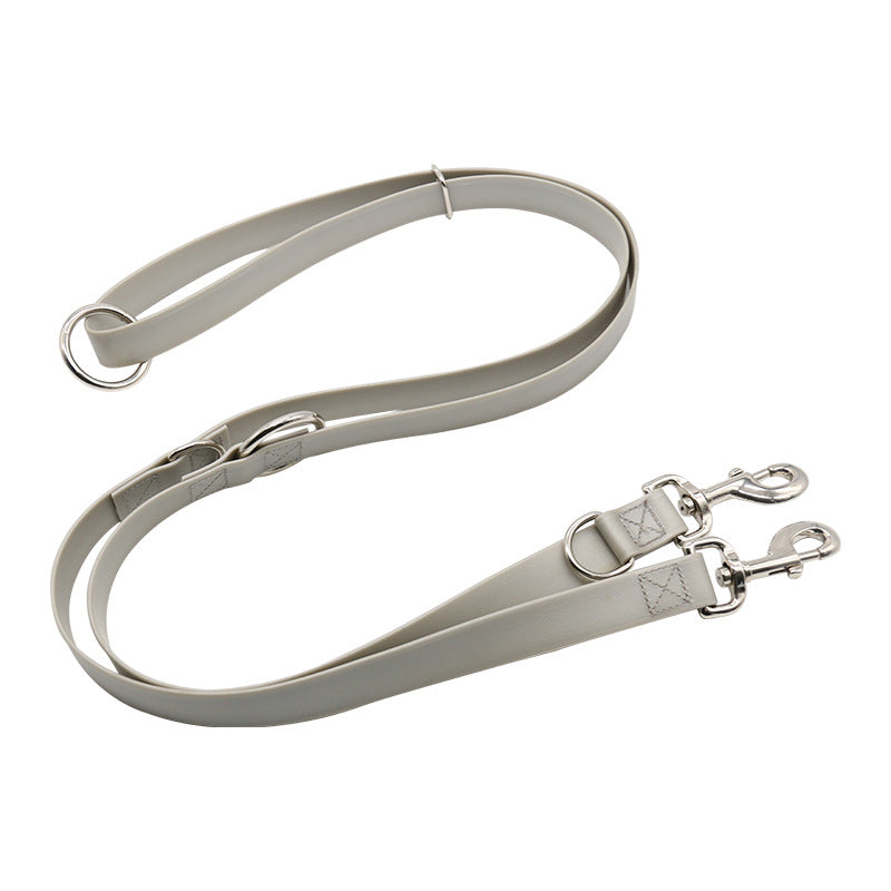 Waterproof Multifunctional Pet Leash - Durable PVC Dog Lead in 10 Colors