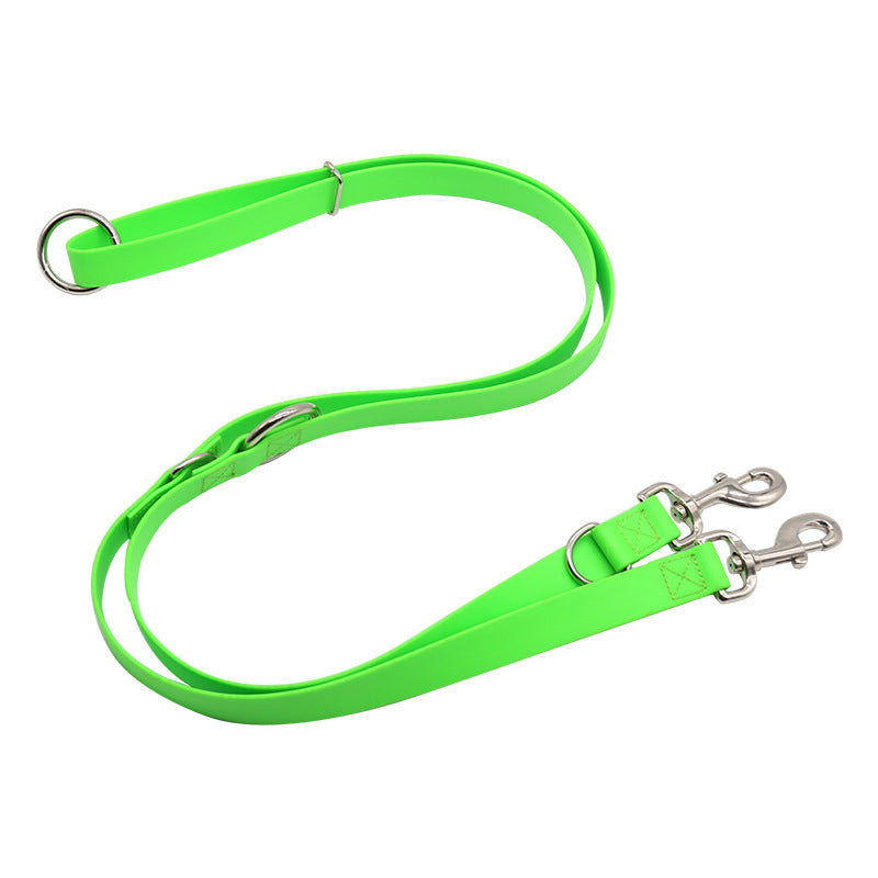 Waterproof Multifunctional Pet Leash - Durable PVC Dog Lead in 10 Colors
