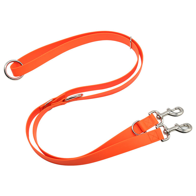 Waterproof Multifunctional Pet Leash - Durable PVC Dog Lead in 10 Colors