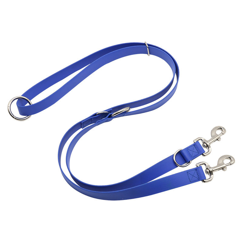 Waterproof Multifunctional Pet Leash - Durable PVC Dog Lead in 10 Colors