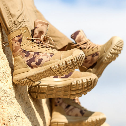 Outdoor Military Tactical Boots - Unisex High-Top Combat Boots for Men & Women