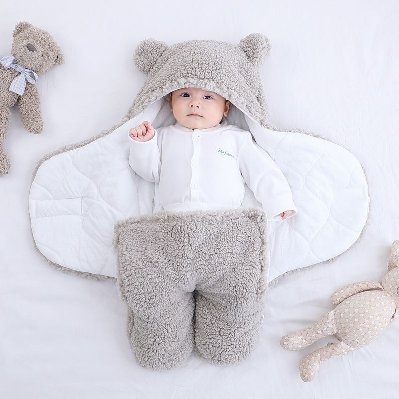 Baby Quilted Sleeping Bag - Cotton Blend Swaddle Wrapper