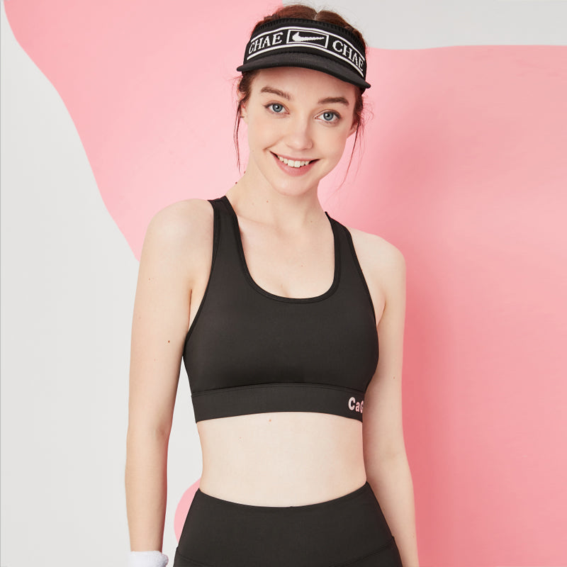 Women's High Impact Sports Bra - Wireless Full Cup Vest Style Fitness Bra