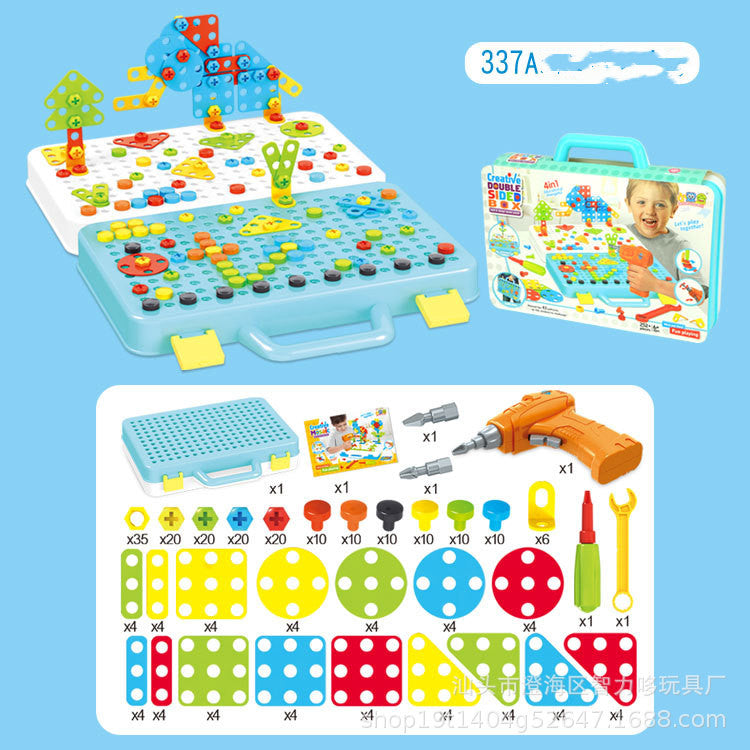 Creative Drill & Screw Building Blocks Set - Educational STEM Toy for Kids 3+