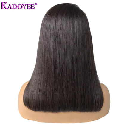 Human Hair Lace Front Wig - Natural Texture with Versatile Styling