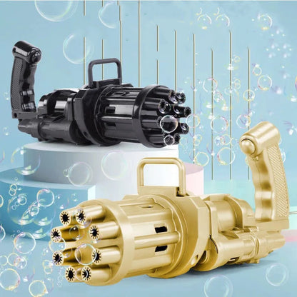 2-in-1 Bubble Machine Toy - Battery-Operated Bubble Blower & Fan for Kids