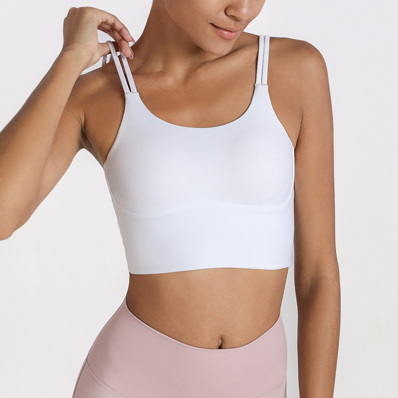 Women's Shockproof Yoga Sports Bra - Seamless Fitness Vest