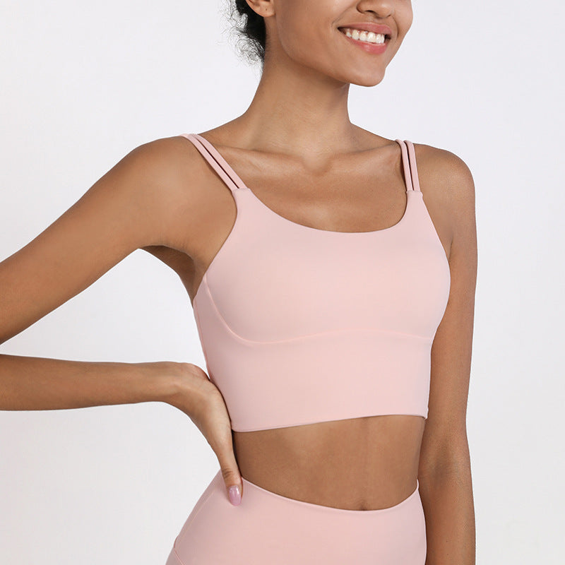 Women's Shockproof Yoga Sports Bra - Seamless Fitness Vest
