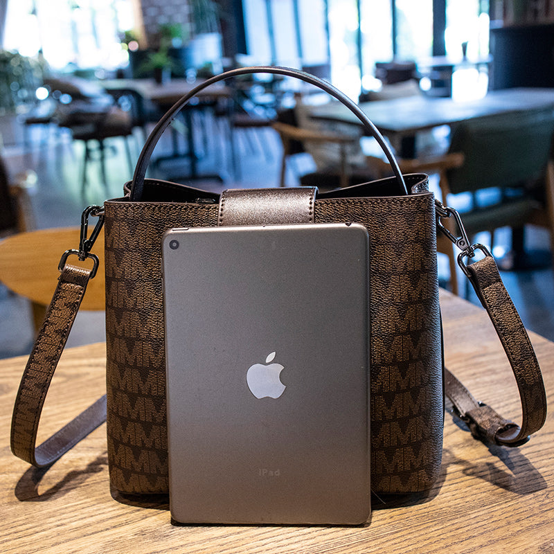 Women's Fashion Printed Bucket Bag - Large Capacity Shoulder Crossbody Handbag