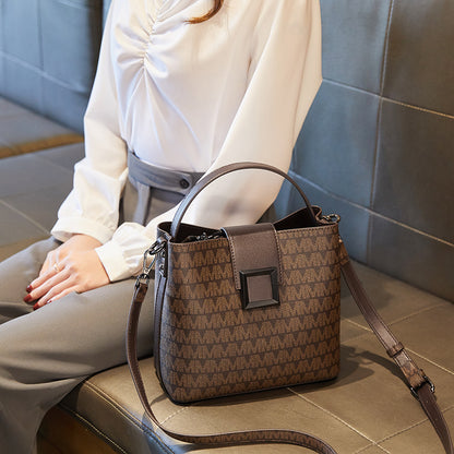 Women's Fashion Printed Bucket Bag - Large Capacity Shoulder Crossbody Handbag