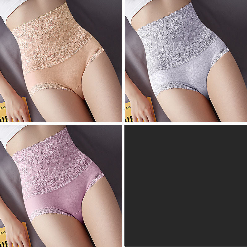High Waist Tummy Control Briefs - Abdomen Shaping Underwear 3-Pack