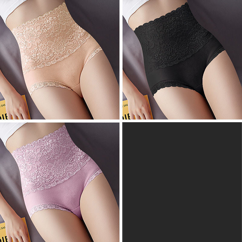 High Waist Tummy Control Briefs - Abdomen Shaping Underwear 3-Pack
